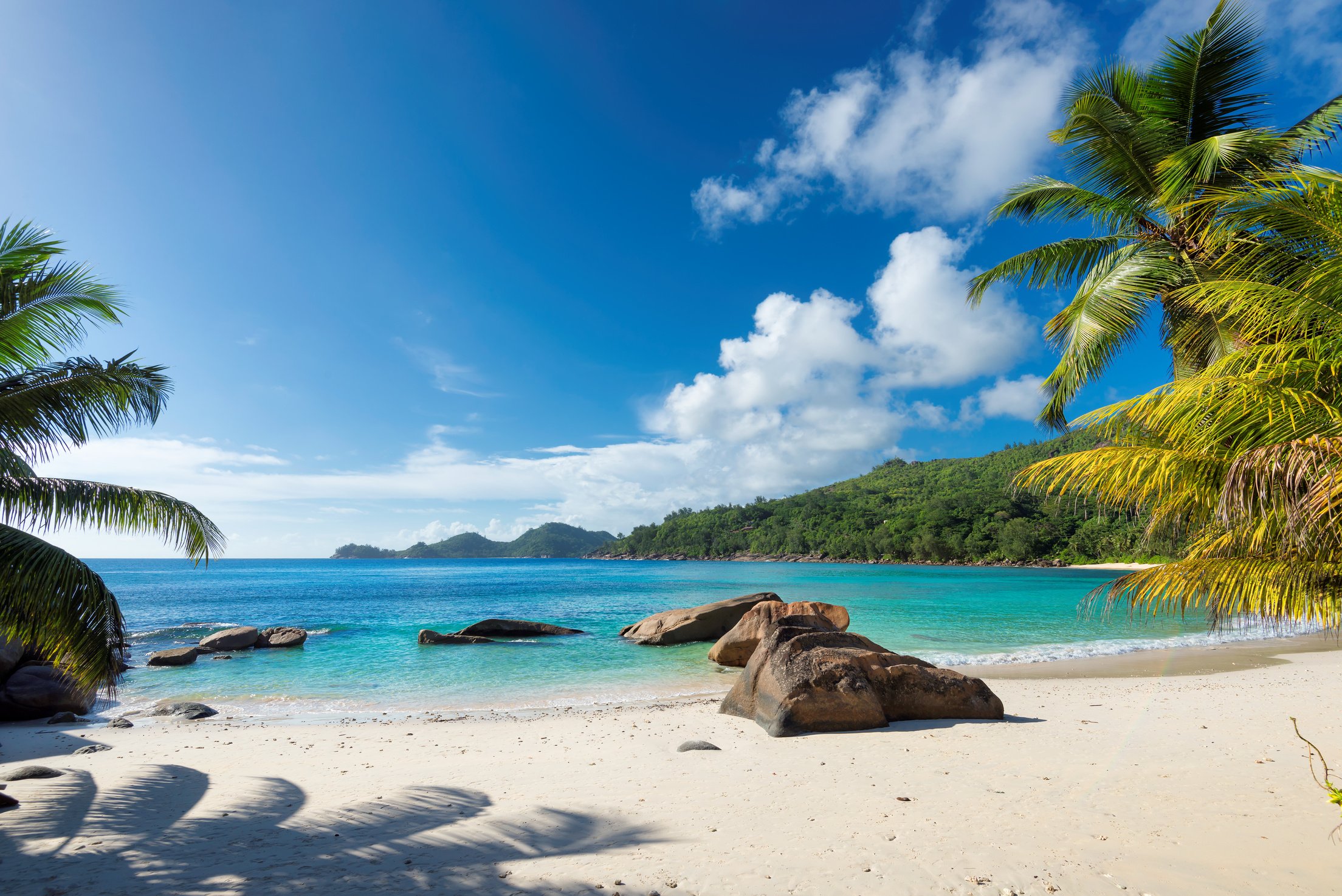 Paradise beach on tropical island