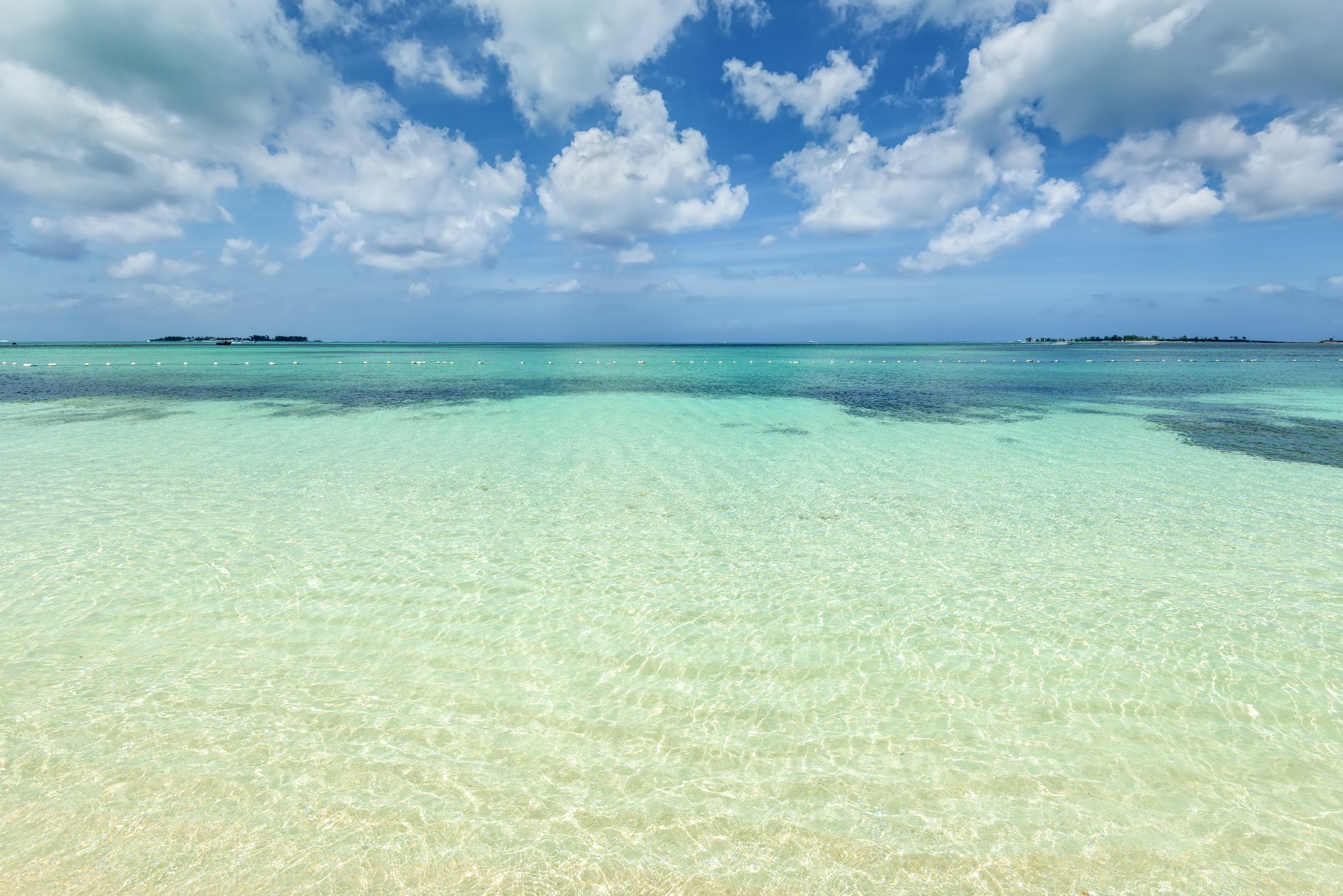 Goodman's beach in Nassau, Bahamas